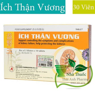 ÍCH THẬN VƯƠNG - Hỗ Trợ Kiểm Soát Các Triệu Chứng Và Biến Chứng Của Suy Thận, Giúp Bảo Vệ Thận.