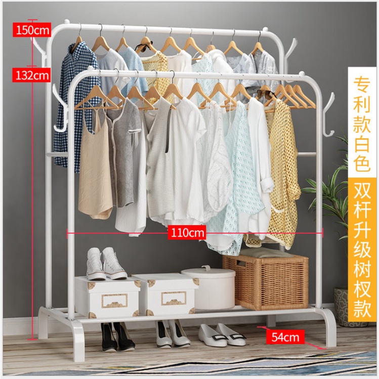 Kệ treo quần áo có móc treo mũ, đa dạng mẫu mã với nhiều màu sắc