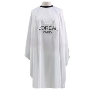 [Mỹ Phẩm Hồng Sơn] ÁO CHOÀNG CẮT TÓC MÀU TRẮNG (logo Loreal)