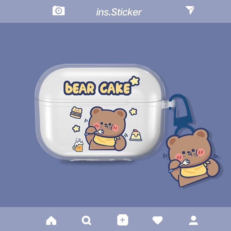 Vỏ bảo vệ tai nghe bluetooth Airpods bằng Sillicone dẻo, ốp Case cute, Airpods 2/pro - NUTACASE