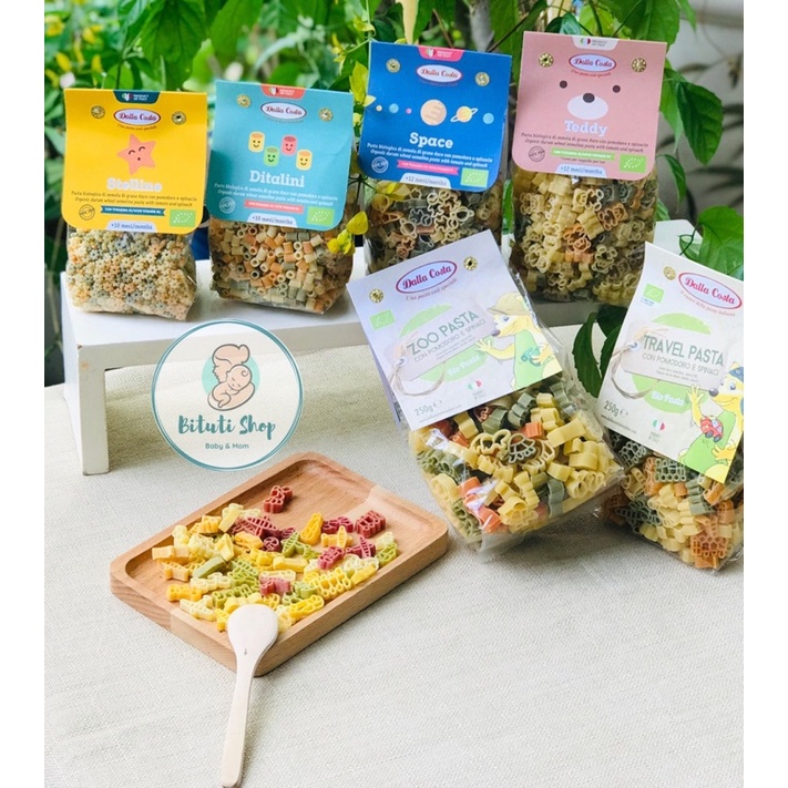 Nui rau củ hữu cơ Dalla Costa nhiều hình cho bé ăn dặm từ 9tháng - Bituti Shop