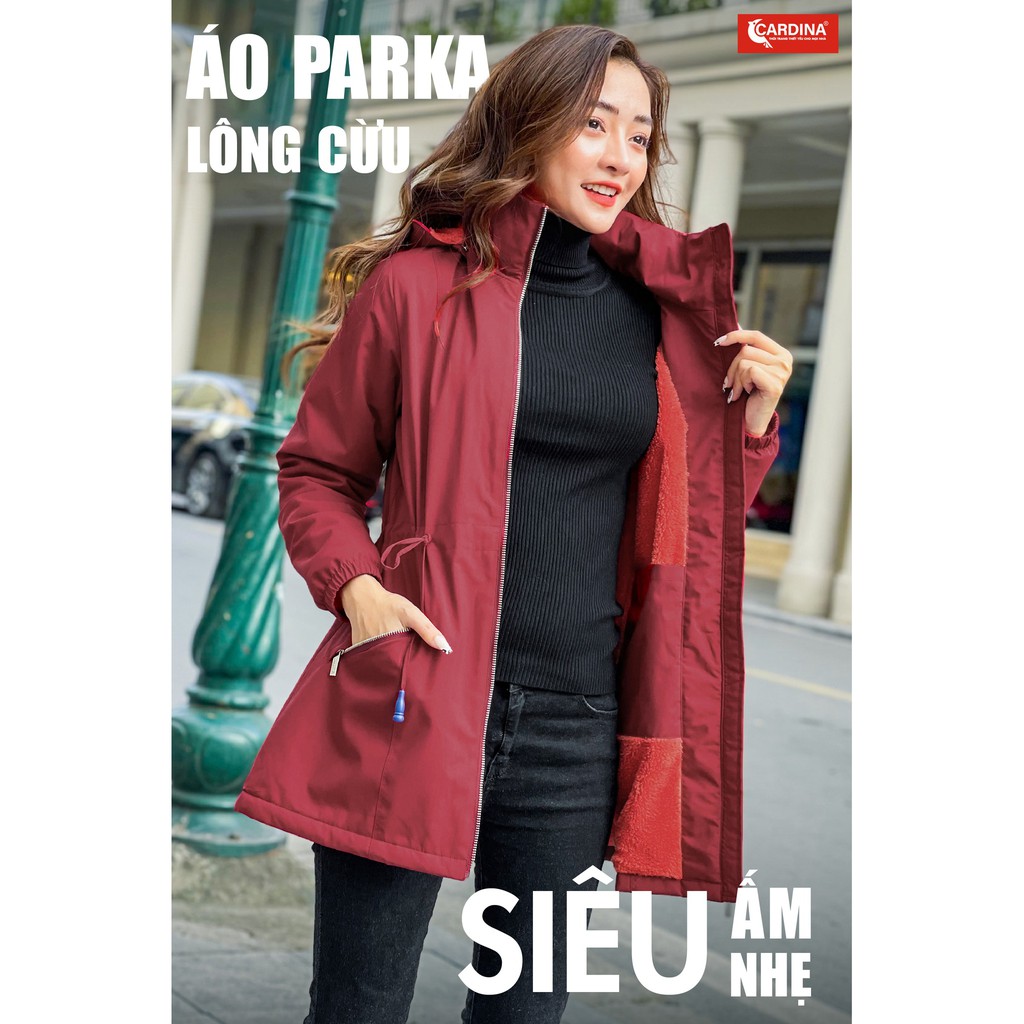 Áo PARKA Nữ Lót Lông Cừu CARDINA, SIÊU PHẨM chống lạnh MÙA ĐÔNG, Siêu Nhẹ, Siêu Ấm, Chống Thấm Nước | WebRaoVat - webraovat.net.vn