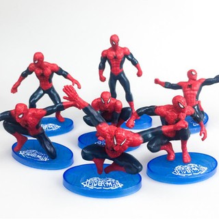 Set 7 người nhện Spiderman trang trí bánh