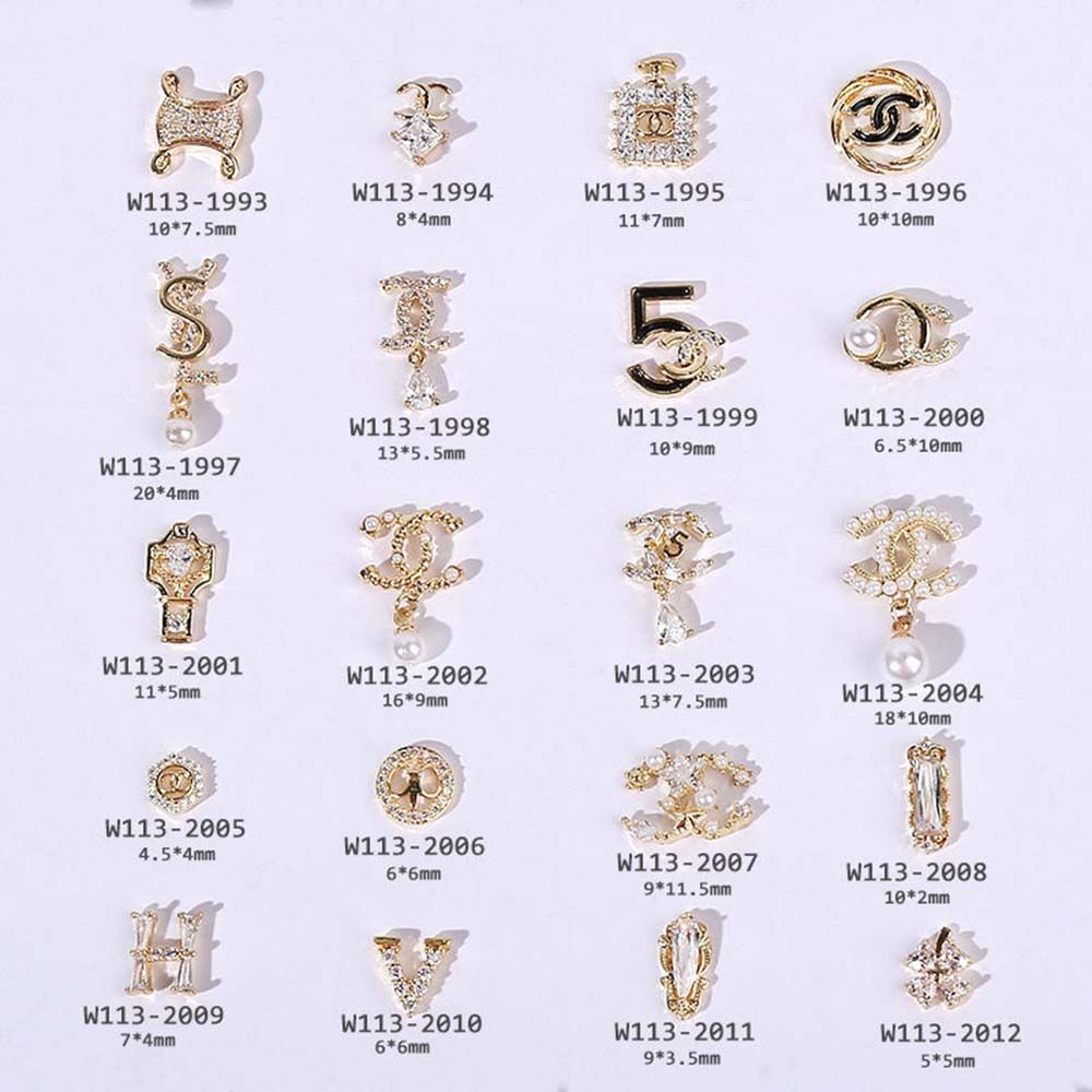 [Hàng mới về] Phụ kiện đính móng tay 3D trang trí nghệ thuật tự làm lấp lánh sang trọng