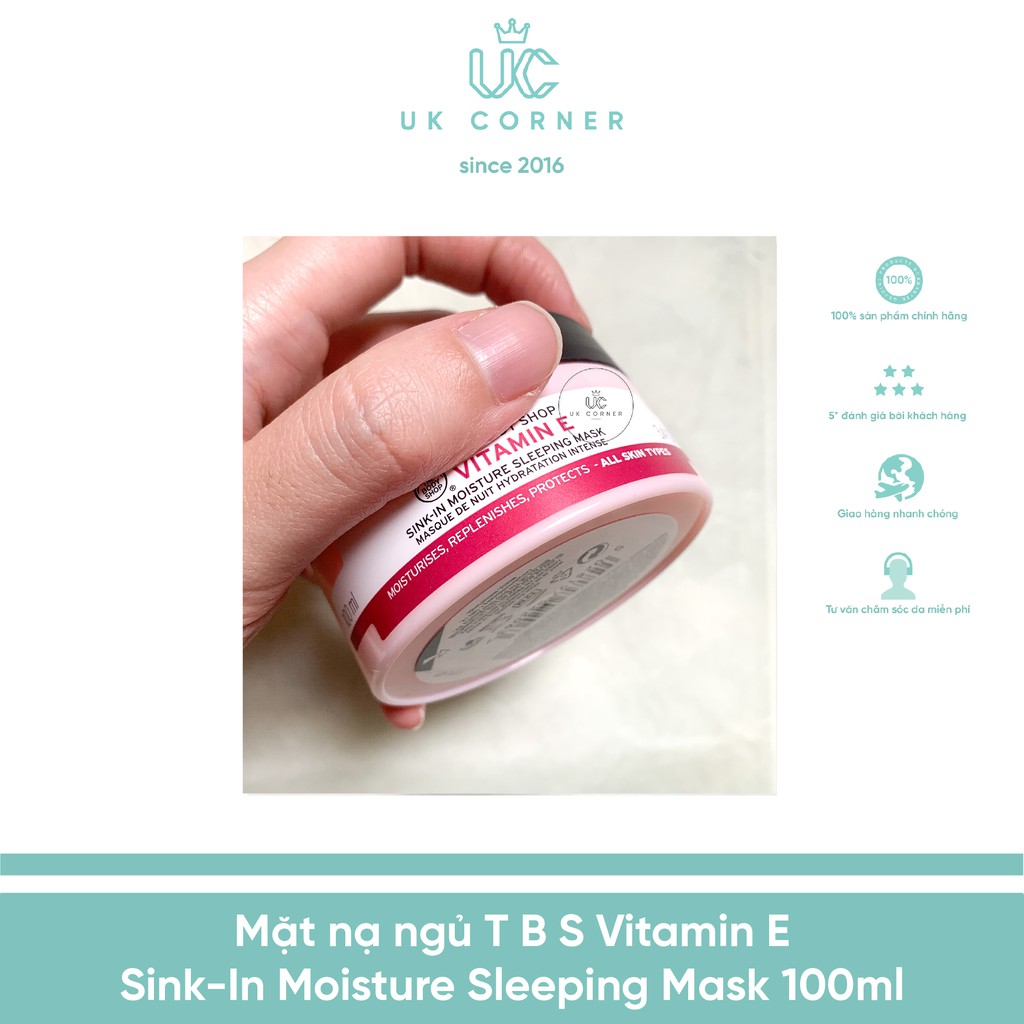 Mặt nạ ngủ The Body Shop Vitamin E Sink-in Moisture Sleeping Mask 100ml