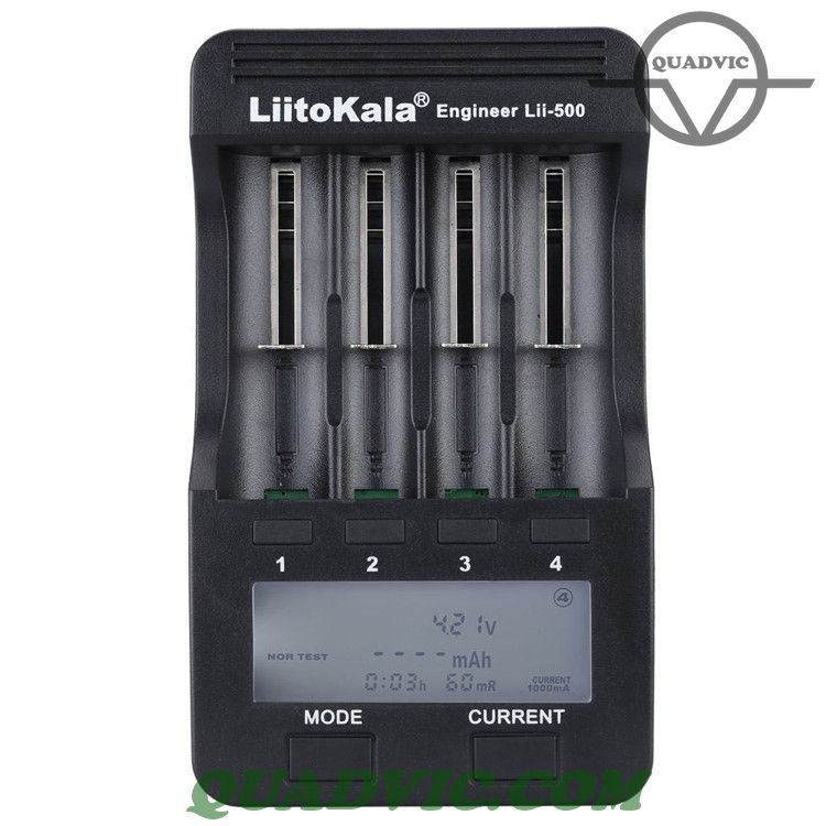 LiitoKala Lii-500 18650 Bộ sạc pin thông minh Ni-MH  BH 6 tháng QUADVIC.COM N00245