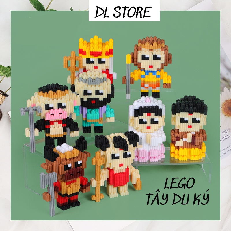 Bộ logo TÂY DU KÝ, trọn bộ 4 thầy trò đường tăng thỉnh kinh theo bộ phim tây du ký