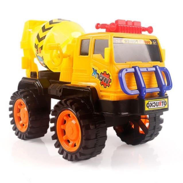 Xe trộn bê tông xoay bồn tay quay cho bé