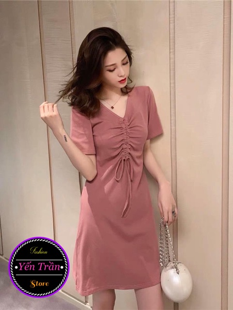 [ Mã FAMAYWA2 giảm 10K đơn 50K] Váy xuông dây rút ngực chất đẹp đổ shop | BigBuy360 - bigbuy360.vn