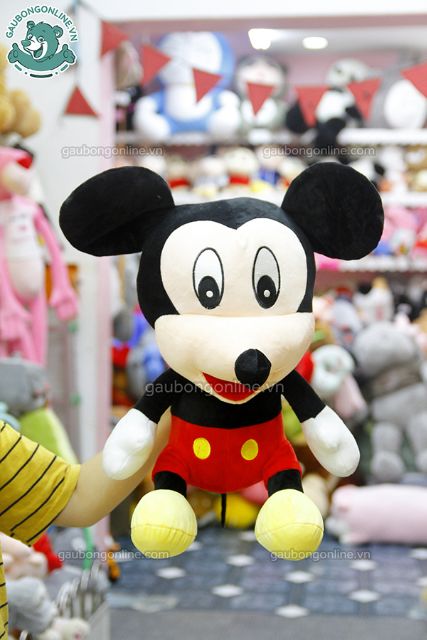 Gấu bông Mickey ngồi ngộ nghĩnh kích thước 60cm