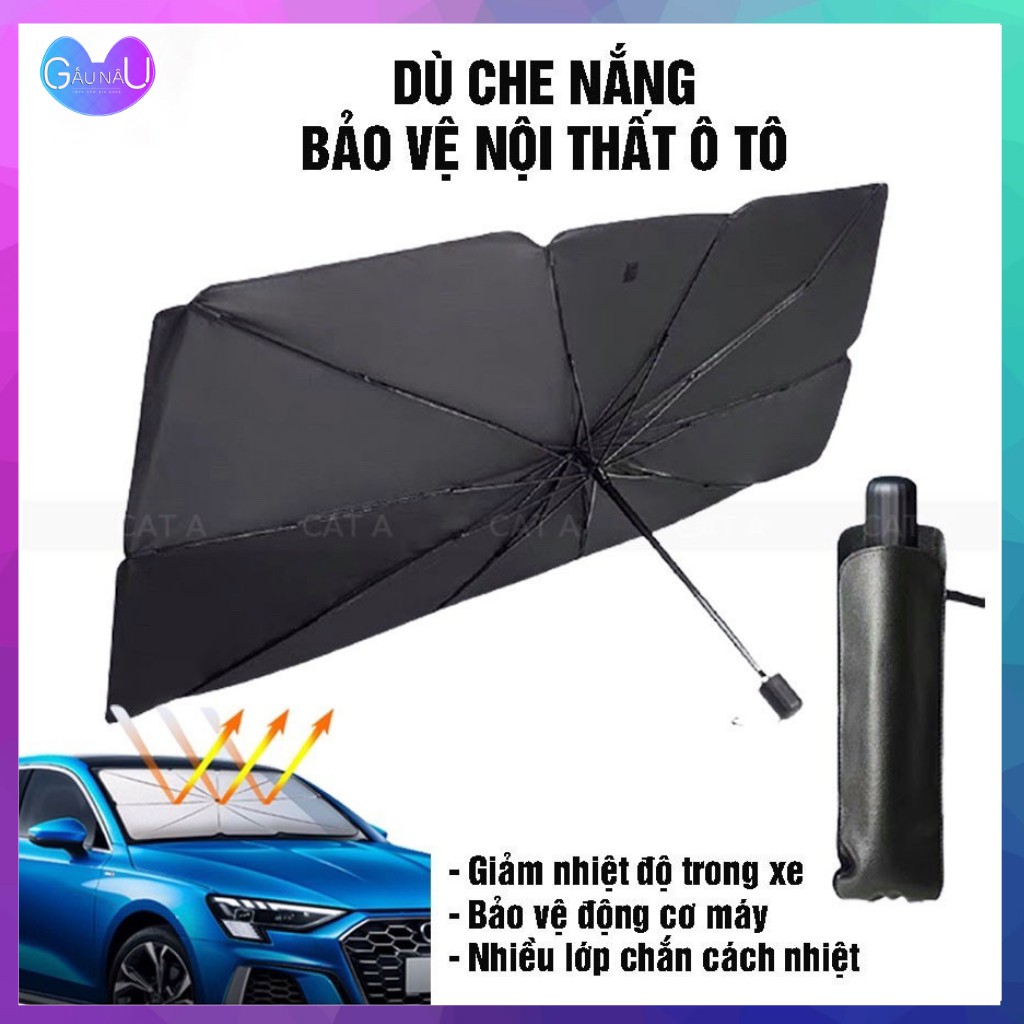 Ô Che Nắng Kính Lái Ô Tô Chống Nắng Và Bảo Vệ Nội Thất, Dù Che Nắng Kính Lái Xe Hơi Chống Tia UV