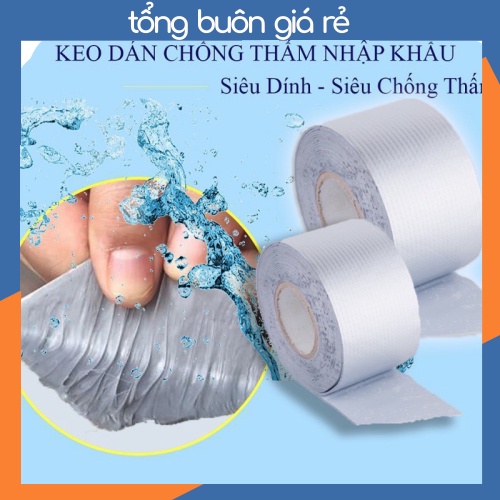 Băng Keo Chống Thấm ⚡Siêu Dính⚡ Đa Năng Cho Tường, Trần Nhà, Mái Tôn, Ống Nước 88239 TỔNG BUÔN GIÁ RẺ