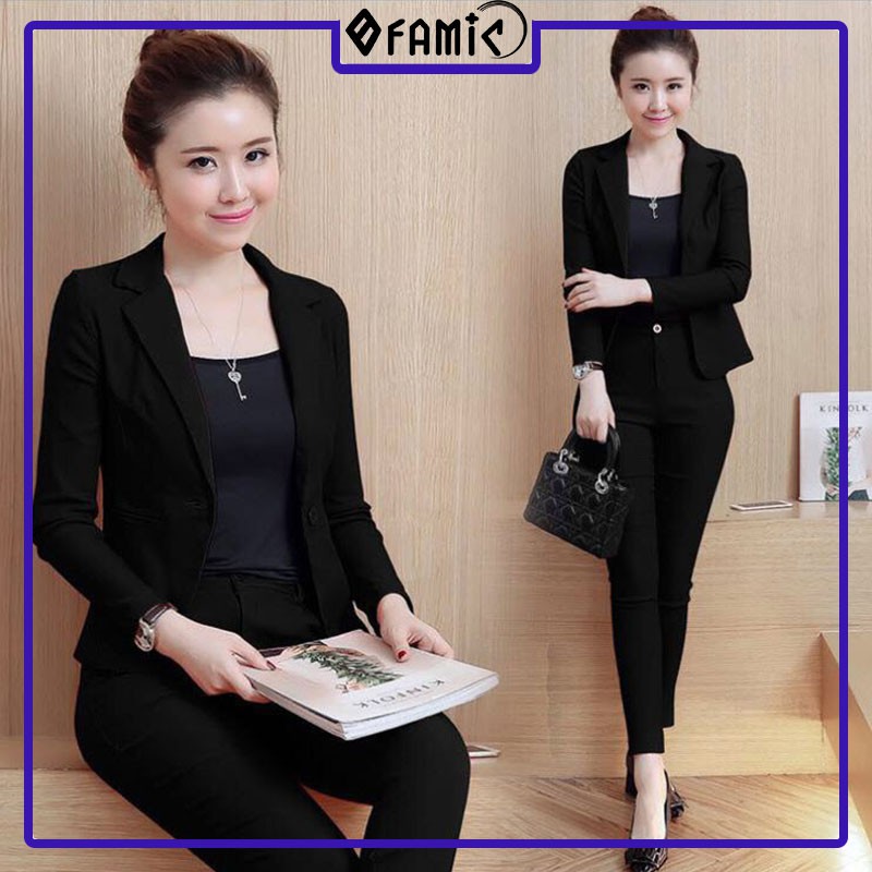 Vest nữ Hàn Quốc Nguyên Bộ Quần Dài Kèm Áo Trong | BigBuy360 - bigbuy360.vn