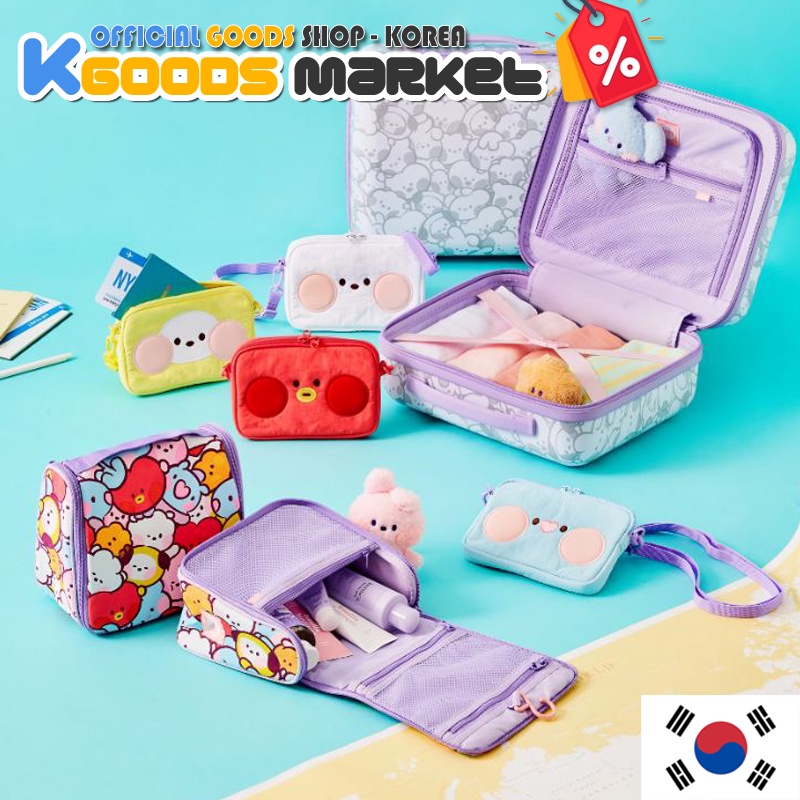 Túi đeo chéo đi du lịch hình BTS BT21 xinh xắn hàng chính hãng