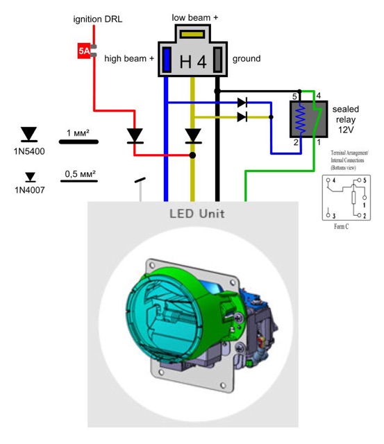 Bi Led Projector Koito 35W Biled
