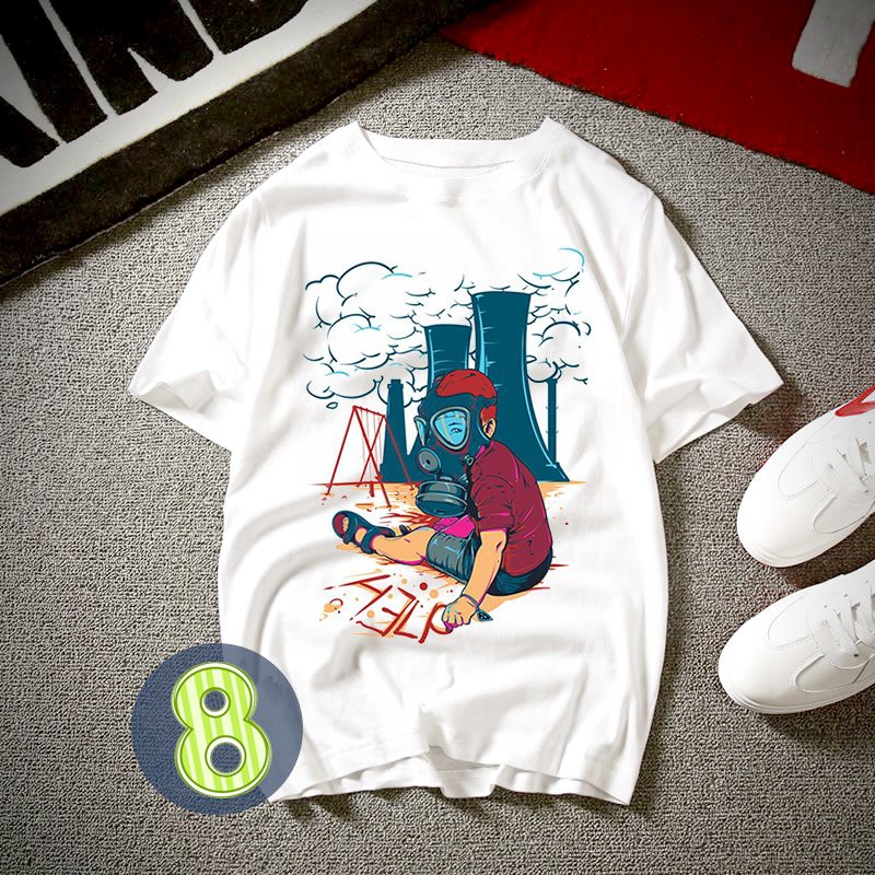 Áo thun unisex nam nữ in họa tiết hoạt hình thời trang ATN432