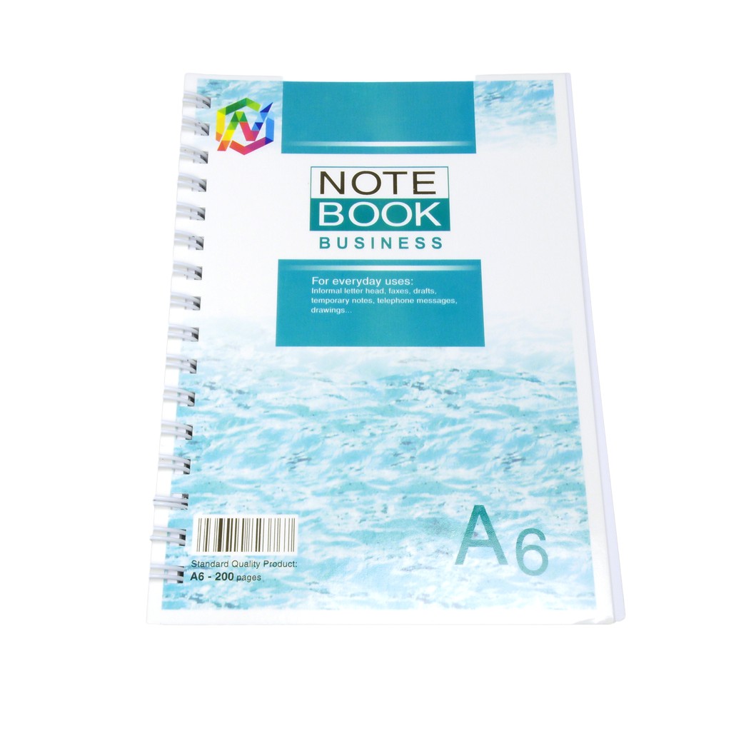 Sổ tay gáy lò xo Notebook A6 Hải Tiến 200 trang