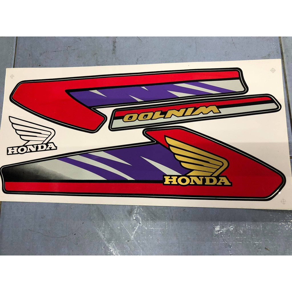 Bộ tem cho xe honda win 100-