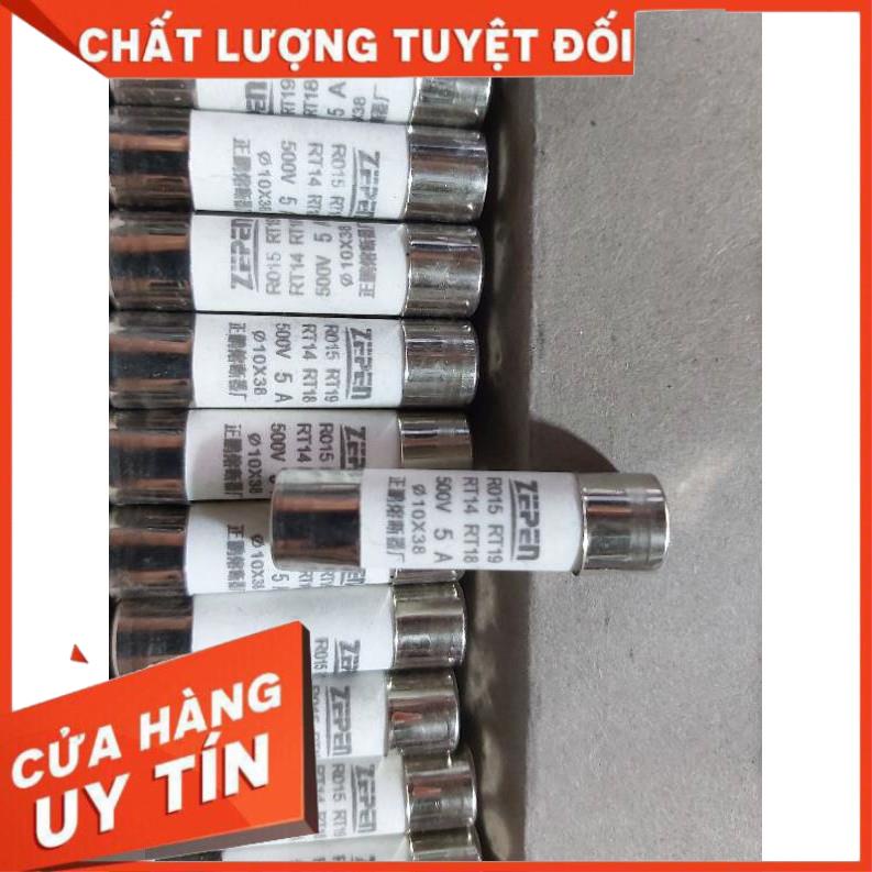 cầu chì sứ 5A 10x38 giá 10 con