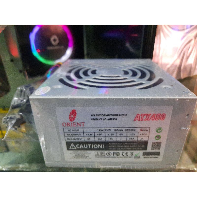 Nguồn máy tính Orient 450W fan 12 chính hãng (bh 24 tháng)