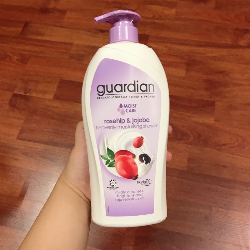 Sữa Tắm Guardian Dưỡng Ẩm Rosehip &amp; Jojoba Heavenly Moisturising Shower 1000ml / 1L