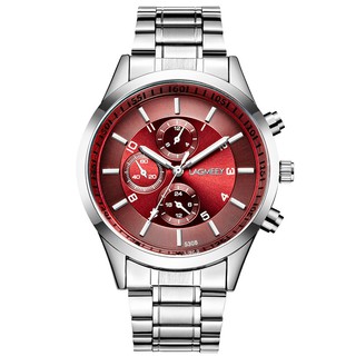 Đồng Hồ Nam Lagmeey 5308 Dây Thép Không Gỉ Màu Trắng (Có 4 Màu: Trắng, Trắng Mặt Đen, Trắng Mặt Xanh, Trắng Mặt Đỏ)