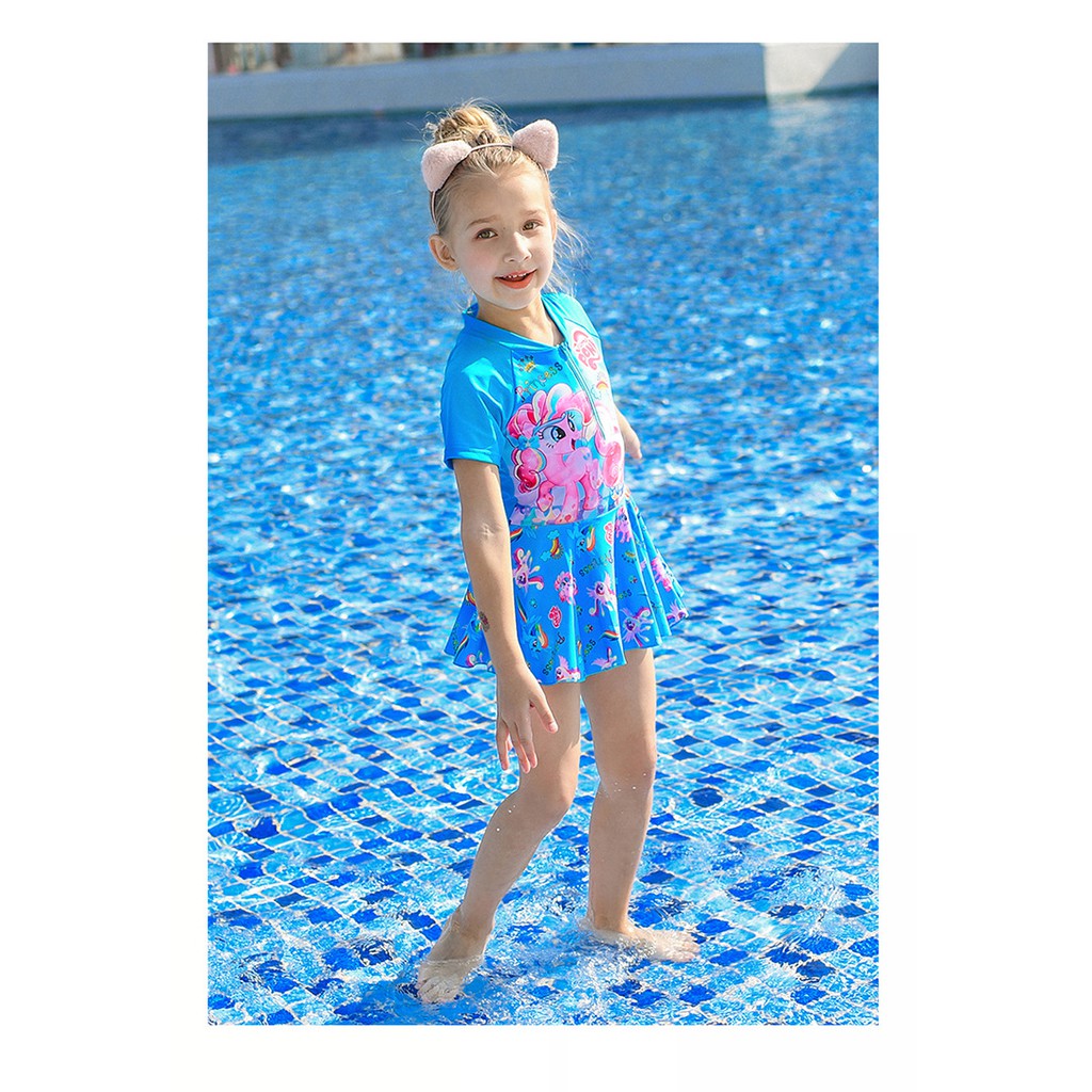 Đồ bơi bé gái họa tiết pony dễ thương