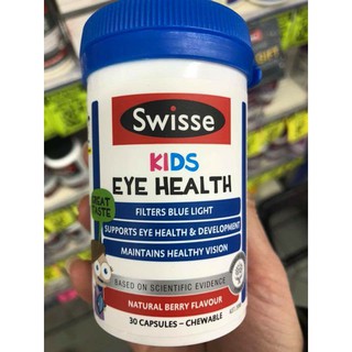 Swisse Kids Eye Health bổ mắt dành cho bé từ 2 tuổi trở lên (30 viên) hàng Úc
