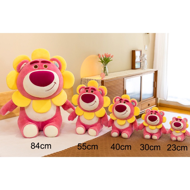 55cm Disney Sunflower Toy Story Lotso Huggin Bear Plush toys Stuffed Super Soft Kids Doll for Children Gift