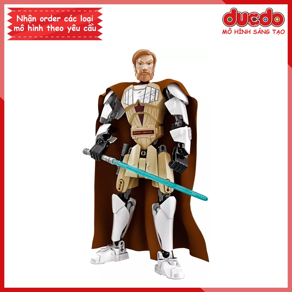 No.712-3 Lắp ghép Chiến tranh giữa các vì sao Obi Wan Kenobi - Đồ chơi Xếp hình Mô hình Minifigures 75109