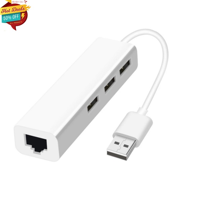 Bộ Chia 3 Cổng Usb Rj-45 Lan Card Mạng Usb Sang Ethernet