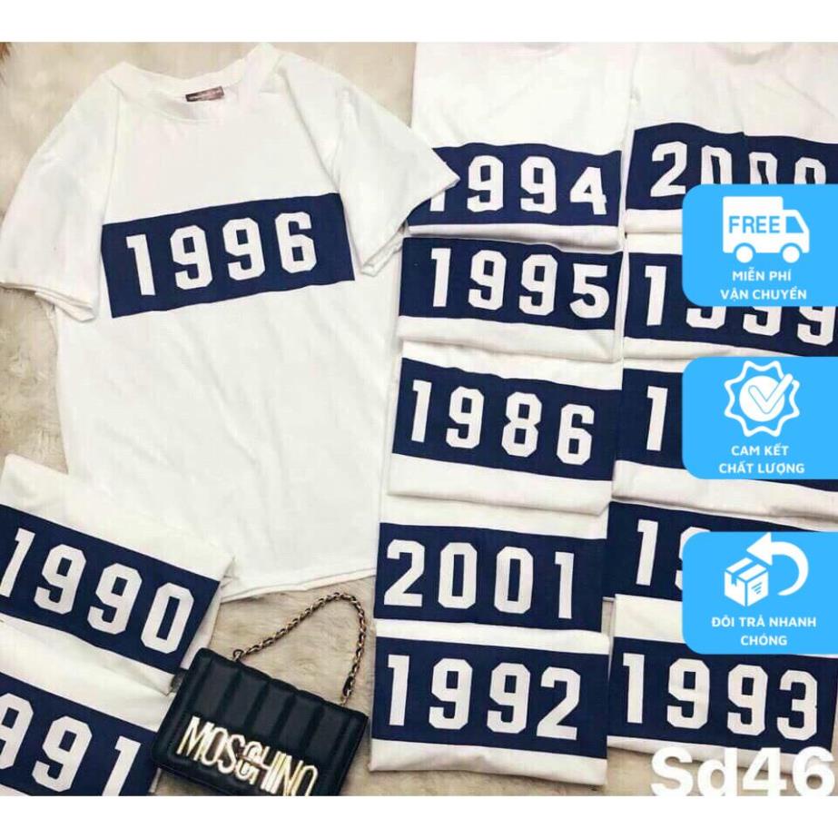 Sticker Ủi nhiệt lên Áo Năm sinh lên áo phong cách năng động in bằng bàn ủi, bàn là