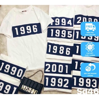 Sticker  Ủi nhiệt lên Áo Năm sinh lên áo phong cách năng động in bằng bàn ủi, bàn là