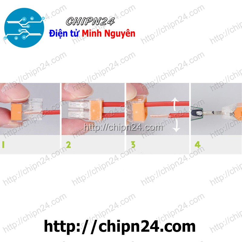 (G24) Nối dây điện PCT-212 (Khớp nối dây 2 khe thông nhau)