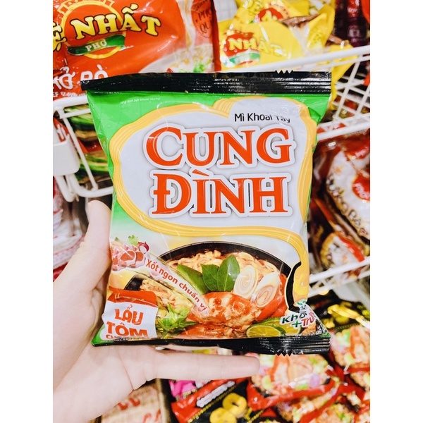 MÌ CUNG ĐÌNH VỊ TÔM CHUA CAY, BÒ HẦM, SƯỜN HẦM, THỊT HẦM NẤM80g