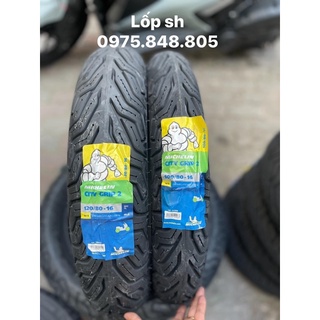 Cặp Lốp Michellin cho SH city grip 2 120/100/80/16 hàng chất lượng bao êm , bám đường 1 cặp cao cấp châu âu