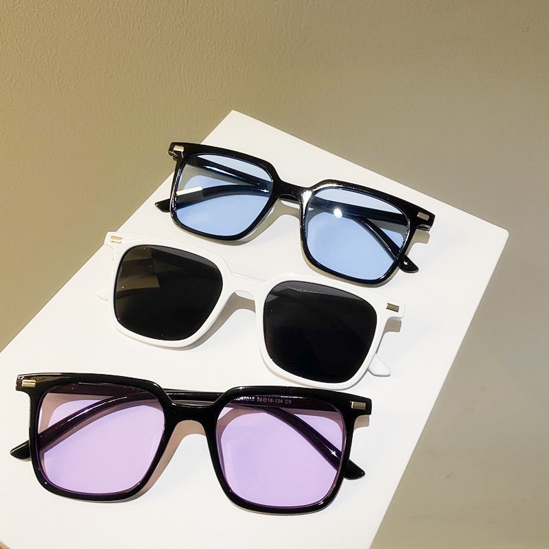 Mắt Kính Mát Thời Trang Form Vuông Unisex Nam Nữ 652 Nhiều Màu Thời Trang Phong Cách - Hata24h
