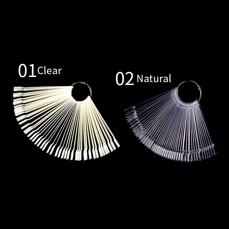 Set 50 móng tay giả UR SUGAR 2 màu sắc tùy chọn chuyên dụng dành cho salon