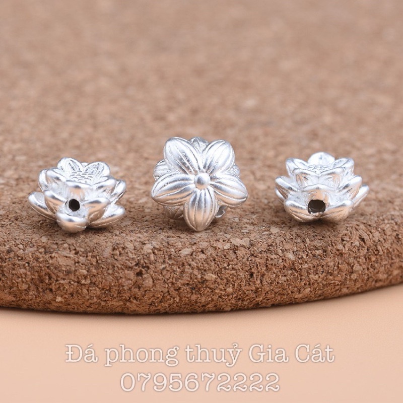 charm sen bạc xỏ vòng có hộp