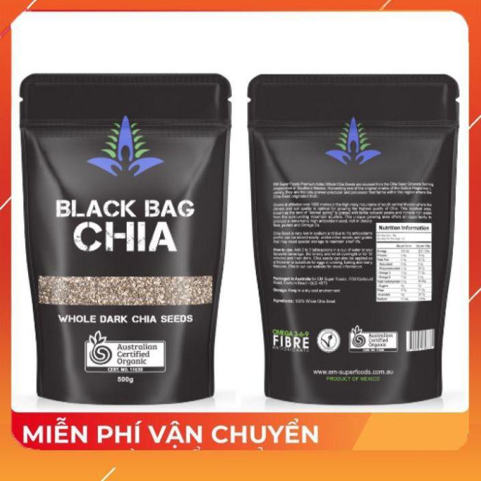 Hạt chia úc Black Bag [FREE SHIP - CAO CẤP] mẫu mới nhất 500g,