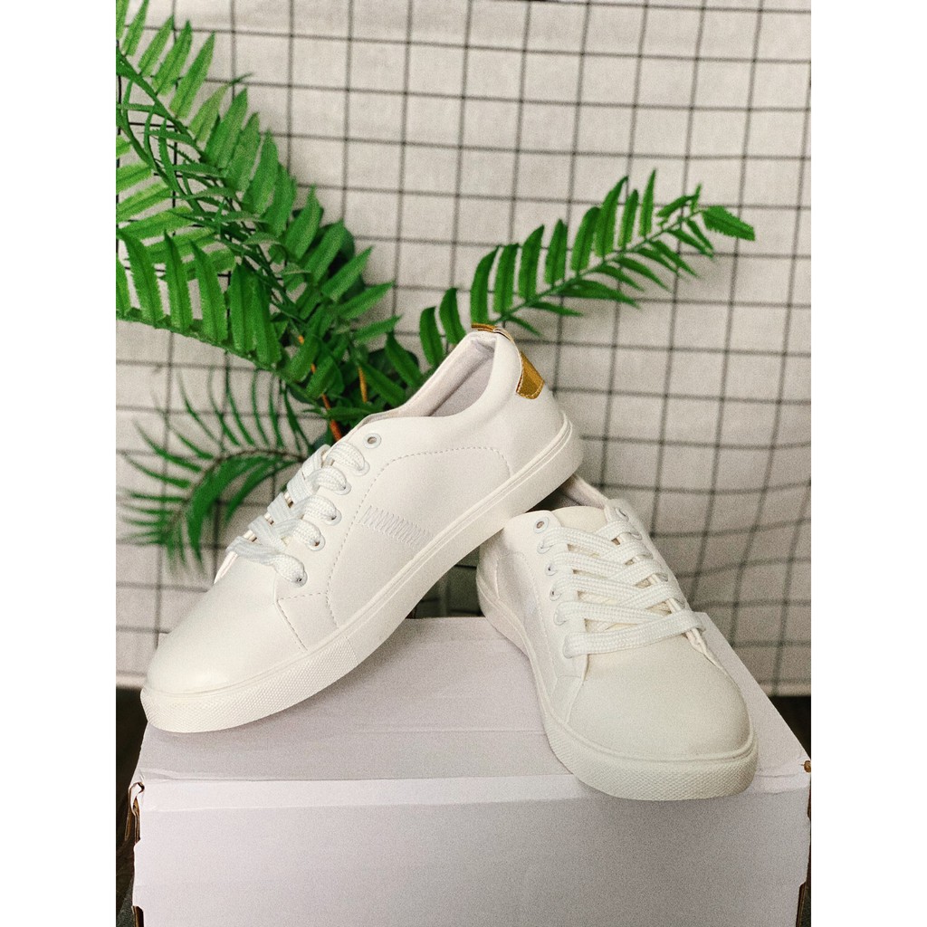 Giày Nam Trắng Gót Vàng Sành Điệu Cao Cấp ( Tặng Nước Hoa ) | BigBuy360 - bigbuy360.vn