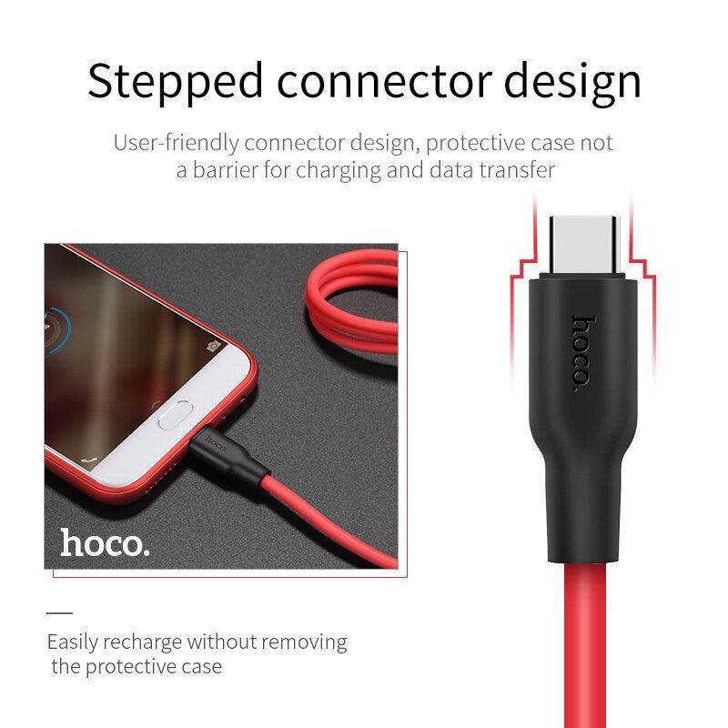 Cáp sạc nhanh HOCO. X21 Plus Micro USB 2.4A cho điện thoại Android