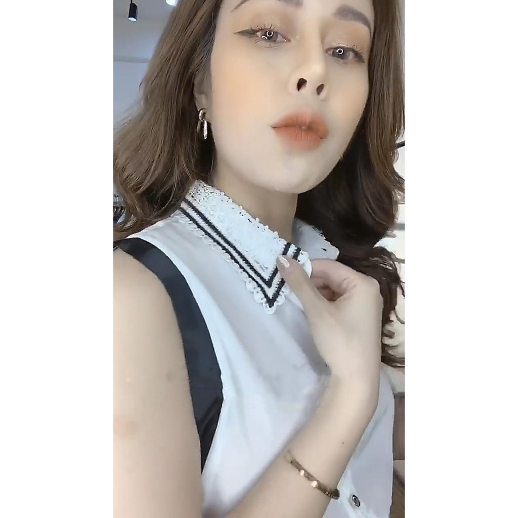 Áo Nữ Công Sở, Sơ Mi Chất Satin Tuyết Mềm Siêu Sang Tay Sát Nách
