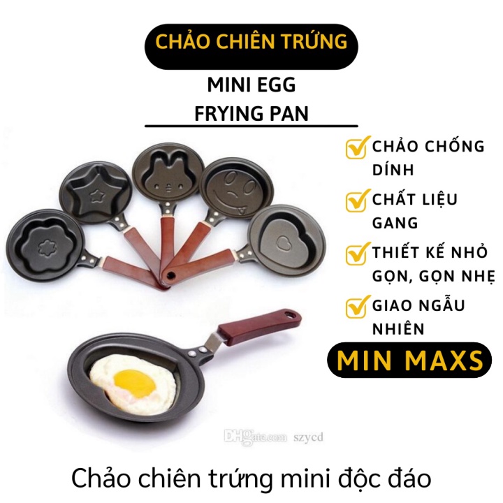 Chảo Chiên Trứng - Khung Rán Trứng - Chảo Ốp La Chống Dính Tạo Hình Dễ Thương 3177 [MINMAXS]