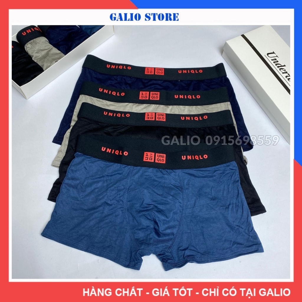 Quần sịp đùi nam boxer co dãn 4 chiều, Quần lót nam đùi kháng khuẩn rẻ đẹp boxer cao cấp | Galio