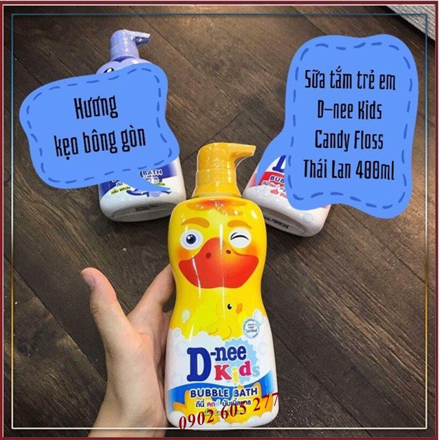 [Hàng chính hãng] Sữa Tắm Gội Cho Bé D-nee Kids Candy Floss Jelly Thái Lan 400ml