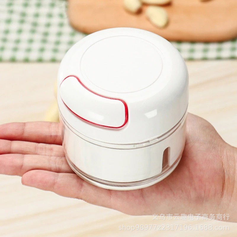 Dụng Cụ Xay Tỏi Ớt Cầm Tay Đa Năng Mini Food Chopper, kéo dây tiện lợi