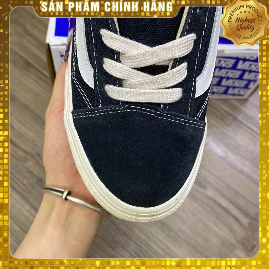 Giày thể thao Van Vault nam nữ đen da lộn [Hot Trend - giảm giá] Giày Vans