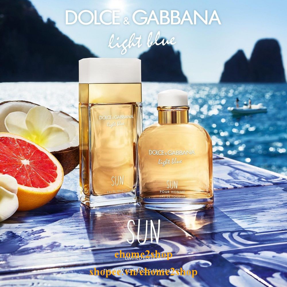 Nước Hoa Nữ 100Ml Dolce & Gabbana Light Blue Sun, shopee.vn/ehome2shop.