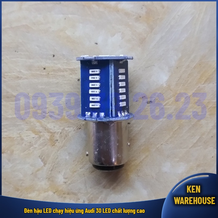 Đèn hậu LED hiệu ứng Audi Stop F1 gắn vừa tất cả các loại xe máy và xe hơi chân S25 BAY15D 1157GIÁ 1 BÓNG